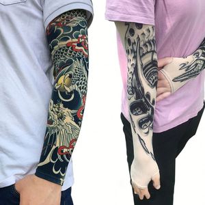 Tùy Chỉnh Chống Nắng UV Bảo Vệ Full Arm/Leg Ice Silk Tattoo Sleeves - Product Image 4