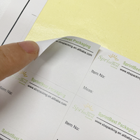 Autocollants d'avertissement de bougie imperméables imprimés personnalisés Étiquettes d'avertissement de sécurité Rouleaux d'autocollants d'étiquette de bougie