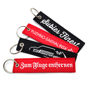 Llavero de <span class=keywords><strong>tela</strong></span> con parche bordado personalizado YYX, llavero para <span class=keywords><strong>coche</strong></span> con logotipo tejido, otros llaveros, productos chinos - Product Image 4