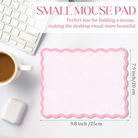 Tapis de souris rectangulaire antidérapant Kingdder mignon 98x79 pouces rose |   Tapis de bureau en caoutchouc imperméable style anime pour le bureau et le gaming