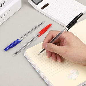 Set di Penne Gel e a Sfera dal Design Classico - Inchiostro Rosso/Blu/Nero, Ufficio, Università - Biro Resistenti con Impugnatura Confortevole - Product Image 3