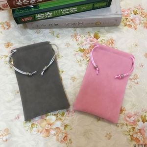 Bolsa de Regalo de Joyería de Terciopelo de Alta Calidad con Logotipo Personalizado Impreso, Bolsa de Almacenamiento con Cordón para Dispositivos de Belleza, Palo de Masaje Facial - Product Image 6