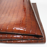 Cuir synthétique brillant à motif crocodile pour sacs à main, chaussures, portefeuilles, accessoires décoratifs