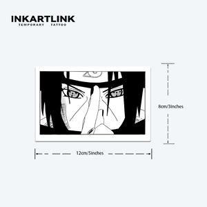 Pegatina de Tatuaje Herbal Personalizada con Ojos de Anime, Ninja Uchiha, Resistente al Agua, 15 Días, Arte Corporal Semipermanente para Brazo, Venta al Por Mayor para <span class=keywords><strong>Hombres</strong></span> - Product Image 3
