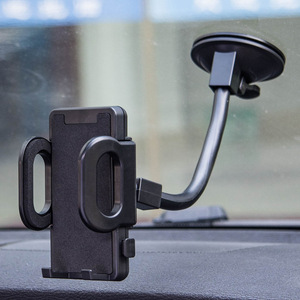 Soporte para teléfono de coche, tipo ventosa, soporte para navegación en coche, clip multifuncional ajustable de 360 grados para parabrisas. - Product Image 2