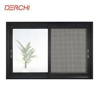 Fenêtre coulissante en aluminium pour balcon, design simple et moderne, avec vitres coulissantes à prix abordable