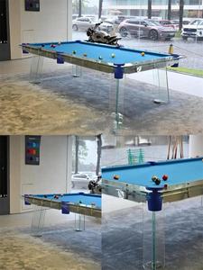 <span class=keywords><strong>Table</strong></span> de <span class=keywords><strong>billard</strong></span> en verre de 8 pieds pour la maison, avec options de couleurs personnalisées en usine, <span class=keywords><strong>table</strong></span> de <span class=keywords><strong>billard</strong></span> professionnelle de qualité tournoi, durable. - Product Image 2