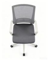 Chaise pivotante ergonomique en maille, dossier mi-haut réglable avec roulettes, vente en gros pour la maison et le bureau
