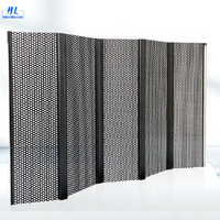 Porte coulissante antivol de sécurité moderne pour la maison en aluminium maille perforée conception sans rail porte coulissante pratique écran de sécurité