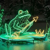Décoration de lanternes personnalisées de grande taille pour parcs d'attractions, pour une utilisation en intérieur/extérieur, spectacle de lumière pour parcs à thème, Noël