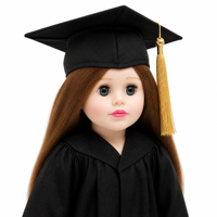 Poupée éducative en vinyle souple American Girl, robe de remise de diplôme pour enfants