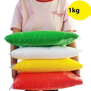 Arcilla de Secado al Aire al por Mayor, 1 kg, 45 Colores, Arcilla de Modelar Suave No Tóxica, Paquete a Granel, Certificación EN71 ASTM CPSIA, OEM Personalizado, Manualidades Escolares - Product Image 1