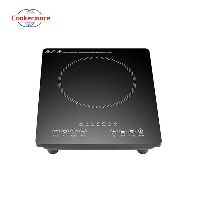 Portable Single Touch Control 2300W Induction Cooktop with Ceramic Panel Waterproof for RV Use