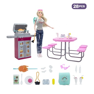 Barbecue thème mode <span class=keywords><strong>poupée</strong></span> ensemble 11 pouces jolie <span class=keywords><strong>poupée</strong></span> jouet avec accessoires drôle BBQ scène semblant jouer jeu pour les enfants - Product Image 5