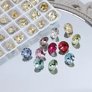 6mm 8mm 10mm diamant rond en cristal K9 de haute qualité pour la fabrication de bijoux cristaux pierres précieuses bijoux en verre diamant