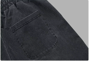 Pantalones Cortos de Verano Vintage BO1004, 400GSM, Transpirables, Cintura Media, Lana 100% Algodón, Lavados, Ecológicos, para Hombre - Product Image 4