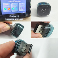 Adaptador Inalámbrico CarPlay y Android Auto 2 en 1, USB Tipo-C a Inalámbrico, Bluetooth 5.4 para VW, Audi, Volvo, Toyota