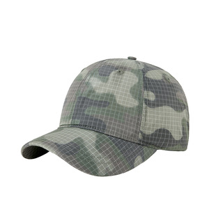 หมวกเบสบอลลายพรางแบบยูนิเซ็กซ์ตาข่ายระบายอากาศได้พับเก็บได้หมวกป้องกันแสงแดดสำหรับการเดินป่าตกปลา - Product Image 1