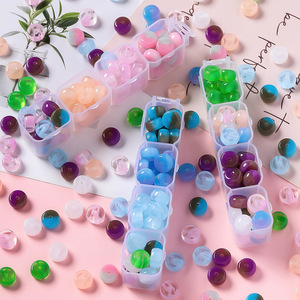 Cuentas Redondas de Resina Imitación Jade 5.5x10mm con Agujero de 1.5mm, Suministros para Fabricación de Joyería DIY, Cuentas Sueltas Planas Tipo Barril para Manualidades - Product Image 1