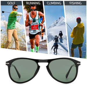 Gafas de Sol Deportivas Polarizadas Cuadradas Unisex Clásicas, Estilo Vintage de los 70, Lentes Grandes de PC, Montura Elegante de Acetato, Protección UV400, para Hombre y Mujer - Product Image 4