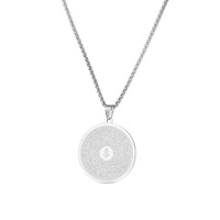 Pendentif religieux avec mantra Shurangama, écriture sacrée, six caractères rotatifs, marque Bouddha Guanyin, avec amulette en acier inoxydable