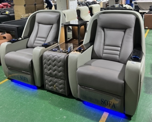 Juego de sofá reclinable de huevo con gabinete de vino Película casera disfrutar relajarse tiempo de <span class=keywords><strong>vida</strong></span> sofá amante asiento para sala de cine sala de estar - Product Image 2