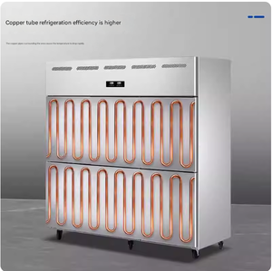 Refrigerador Comercial de Seis Puertas con Doble Temperatura, Gran Capacidad, Congelador de Cocina y Gabinete para Conservación de Alimentos, Diseño de 6 Puertas - Product Image 4