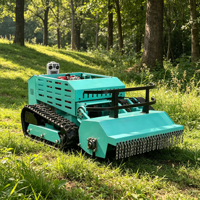 Tondeuse robotisée sur chenilles robuste 800 mm à lame rotative, moteur diesel 4 temps, télécommandée, pour usage commercial, vignoble et verger, certifiée CE