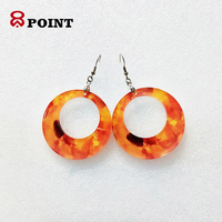 Boucles d'oreilles africaines à impression personnalisée, grande taille, bijoux en acrylique sublimation