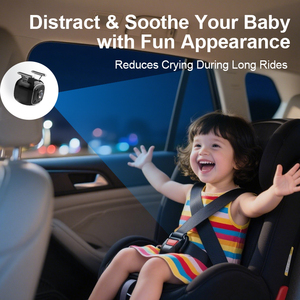 Bé Xe Gương Với 4.3 ''HD Tầm Nhìn Ban Đêm An Toàn Xe Hơi Ghế Máy Ảnh Với Tầm Nhìn Rõ Ràng Ghế Sau Phía Sau Đối Mặt Với Gương Cho Trẻ Em Trẻ Mới Biết Đi - Product Image 4