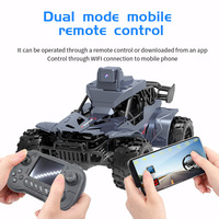Voiture télécommandée tout-terrain en alliage 2,4 GHz avec interphone vocal transfrontalier, caméra FPV Wi-Fi et écran LCD
