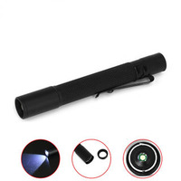 Senter LED Mini Taktis Darurat Berbahan Aluminium Kustom dengan Klip, Tahan Air IP55, Jangkauan Sorot 200M