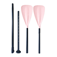 Pagaie de SUP gonflable professionnelle 2-en-1, pagaie hybride de kayak à double lame 2,76 lb, usine OEM, certifiée CE et BSCI