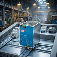 Alimentation électrique industrielle originale MEAN WELL NDR-480-24/48V 480W 24V 20A 48V10A avec garantie, système de maison intelligente Knx