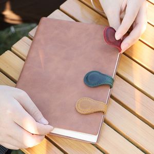 Genuine Leather Magnetic <b>Bookmark</b> Page Clip Vintage Teardrop Shape Book Mark for Book Lovers Reading Accessories - Product Image 4