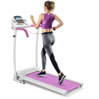 Petit tapis de course plat électrique fourni en usine avec écran LCD Test de fréquence cardiaque Équipement de fitness pliable pour usage domestique