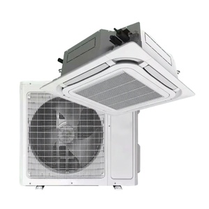 Climatiseur cassette haute efficacité 3HP 5HP avec télécommande, refroidissement et chauffage pour salle <span class=keywords><strong>d</strong></span>'exposition, hôpital, maison, système central - Product Image 1