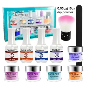 Pacchetto personalizzato/marca/formato del commercio all'ingrosso migliore nail tuffo in polvere starter kit nail tuffo in polvere kit immersione in polvere kit