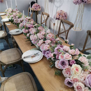 L06417 Ensemble de thèmes de mariage, magnifique décoration de mariage, arches, fleurs colorées, rangée de boules, centre de table de mariage, fleur - Product Image 4