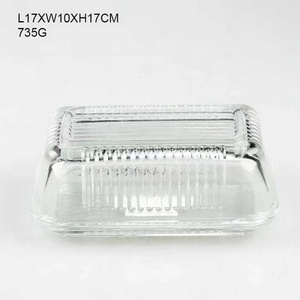 Beurrier <span class=keywords><strong>rectangulaire</strong></span> en <span class=keywords><strong>verre</strong></span> <span class=keywords><strong>transparent</strong></span> avec couvercle en <span class=keywords><strong>verre</strong></span> Nouveauté Boîte à beurre avec couvercle - Product Image 3