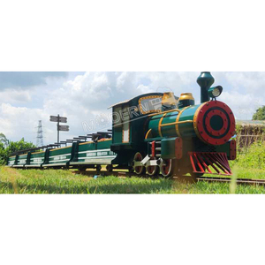 รถไฟรางเหล็กคุณภาพสูงสำหรับทุกเพศทุกวัย ใช้พลังงานแบตเตอรี่ รับน้ำหนักได้ 500 กก. ระยะทางวิ่ง 80 กม. สำหรับใช้งานเชิงพาณิชย์กลางแจ้ง - Product Image 3