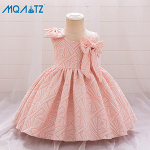 <span class=keywords><strong>Robe</strong></span> d'été douce à fleurs pour bébés filles MQATZ avec paillettes, respirante, longueur genou, en maille, pour anniversaires et communions d'enfants L2251XZ - Product Image 5