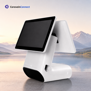 เครื่อง POS ระบบแอนดรอยด์แบบจอคู่ ออลอินวัน พร้อมหน้าจอสัมผัส สำหรับร้านอาหาร คาเฟ่ ร้านชานม ร้านค้าปลีก และร้านขายอาหารแบบซื้อกลับบ้าน - Product Image 1