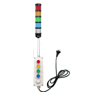 ONN-M4 1-5 Schichten Manuell Bedienbare Andon-Lichtsignalturm-Warnleuchte mit Schaltertaste RYGBW - Product Image 3