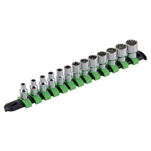 Jeu de douilles 624U S13, 13 pièces, métrique, en acier au chrome-vanadium, kit d'outils de réparation automobile - Product Image 1