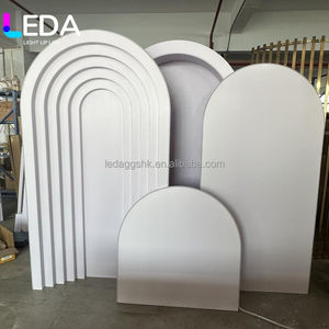 LEDA Suministros de Decoración para Bodas, Arco de Fondo 3D Blanco con Ondas para Eventos, Soporte de Acrílico para Arco de Fondo, Personalizado para Decoración de Eventos - Product Image 2