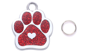 Animal Cat Dog Paw Chunk <b>Charms</b> Pendants Glitter Footprint DIY Jewelry Making Necklace Bracelet - Product Image 2