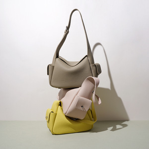 Nuevo Estilo Moderno, Bolso <span class=keywords><strong>de</strong></span> Mano <span class=keywords><strong>de</strong></span> Cuero Genuino Resistente, Bandolera con Dos Correas, Cierre Magnético, Lujo Ligero, Alta Gama, Primera Capa - Product Image 3