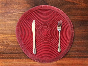 Vàng Blingbling Vòng rìa biên giới bảng placemat cho Giáng sinh cho phòng ăn nhà bếp đám cưới - Product Image 2