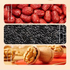 Gâteau moelleux MISS YOU 135g - Datte rouge naturelle et sésame noir, dessert chinois nutritif, collation saine et décontractée - Product Image 5